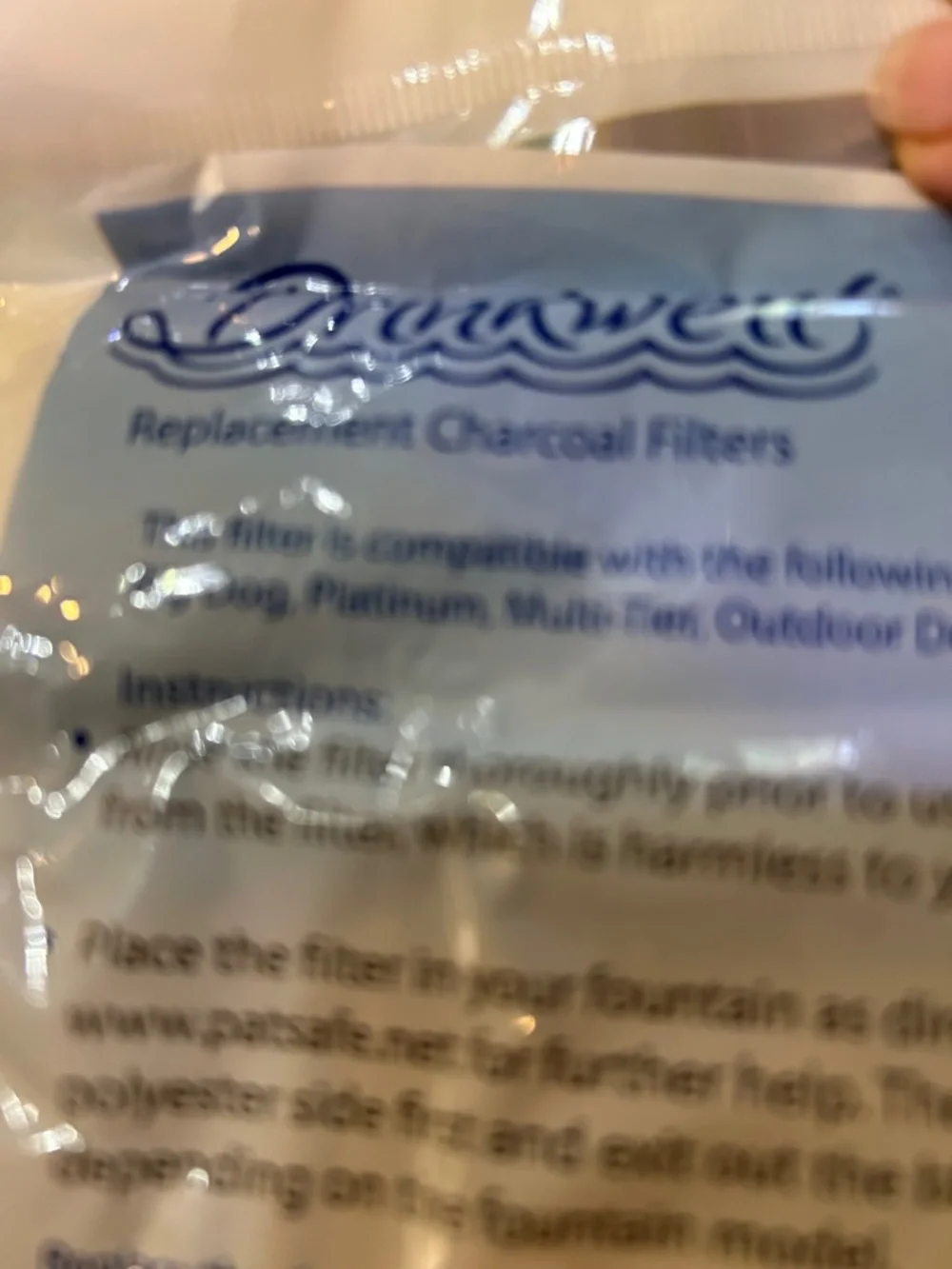 PetSafe Drinkwell Replacement Charcoal Filters - White & Blue Pack